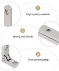 10 Pieces Zinc Alloy Jewelry Box Hinges 90 Degree Wooden Box Hinges for Miniature Furniture Case Detail View