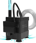 Tiny But Mighty Submersible Condensate Pump With Level Sensor 110V Auto Shut Off for dehumidifiers and mini HVAC systems