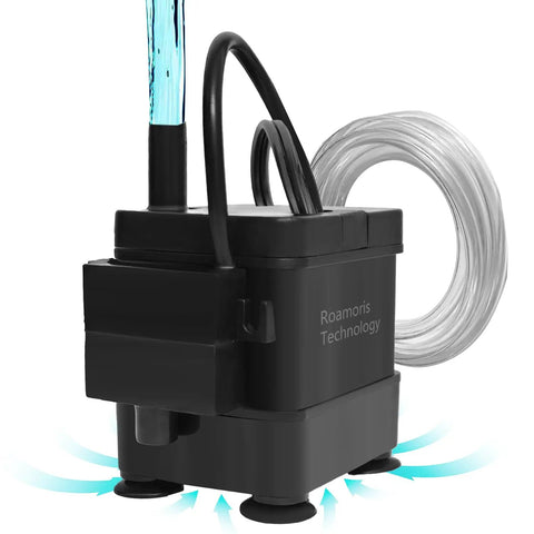Tiny But Mighty Submersible Condensate Pump With Level Sensor 110V Auto Shut Off for dehumidifiers and mini HVAC systems