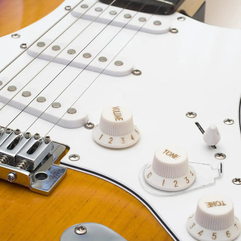 Metal Guitar Knob Position Markers 10 Piece Dope Set Indicator Plates For Tone And Volume Control Easy To Install Durable Metal Washers