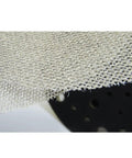 Premium 50 Pack Mesh Sanding Discs 198x70mm Dry Polishing With Hook Loop For Wood Metal Stone 320 Grit Dust Free Anti Clogging close-up of mesh surface