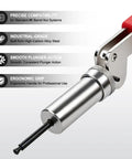 Super Heavy Duty Plunger Tool For #6 Barrel Nut Fasteners With Precision 0.158 Inch Fit, showcasing alloy steel construction and ergonomic grip.