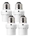 Smart Dusk To Dawn Light Sensor Socket For Standard Fixtures, Auto On At Dusk And Off At Dawn, 4 Pack, ETL Listed, product image