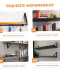 Hefty Corner Brace Shelf Brackets 2 Pack Beefy Triangle Wall Mounts For Floating Shelves displaying installation examples.