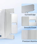 Detail view of aluminum bracket from 16 Piece Solar Panel Mounting Bracket Kit With Z Brackets Lightweight Aluminum Corrosion Free Construction Perfect For RVs Trailers Vans Yachts And Off Grid Roof Installations