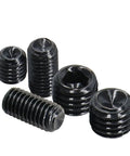 Built Tough M12 12mm Grub Screws Cup Point Set Bolt Pack Of 30 Internal Hex Drive in various sizes, carbon steel, black coated.