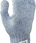 D-Flex Plus Dyneema Cut-Resistant Gloves, 7-Gauge Seamless Knit, ANSI Level 5, Ambidextrous, Blue White, Large, 12-Pack Workhorse Gloves