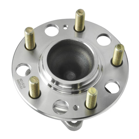 Top view of Beefy Two Piece Rear Wheel Bearing Hub Assembly Kit With ABS For Hyundai Sonata 2015 To 2019, Tucson 2016 To 2021, Veloster N 2019.