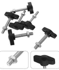 Dang Dependable M4 M5 M6 Tee Wing Bolt Knob Set For Rock Solid Tablet Stands And Camera Tripods black metal screws