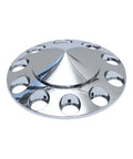 Chrome Plated Front Axle Cover Kit For Semi Trucks With Thread On 33mm Lug Nut Covers Removable Caps ABS Plastic Hub Caps Heavy Duty Build