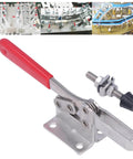 Stainless Steel Quick Toggle Clamp For Welding And Woodworking Positioning Clamp With Rock Solid Corrosion Resistant Metal Construction Anti Rust Durable Latch Action Soft Handle Cover For Easy Safe One Hand Operation