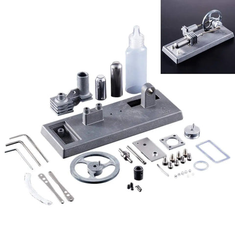 DIY Stirling Engine Kit For Makers And Students Build Your Own Generator Model With Hands On Physics Experiments Easy Assembly Integrated Hot And Power Cylinders And Efficient Heat Dissipation, aluminum alloy parts