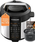 Workhorse All In One 6 Qt Pressure Cooker 1100W Stainless Steel With Ceramic Inner Pot 9 In 1 Multi Cooker