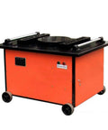 Heavy Duty Portable Rebar Bender For Steel Bar Bending And Metal Fabrication Knucklebuster Design, compact and wheeled for easy transport.