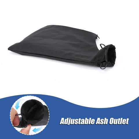 Badass Heavy Duty Two Pack Dust Collection Bags For Table Saw And Miter Saw featuring adjustable ash outlet and flexible design.