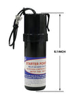 Hard Start Kit For Air Conditioners With Hard Start Capacitor 115V To 288VAC, 6.1-inch black unit with label and cord