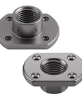 Heavy Duty M8 T Shaped Weld Nuts 25 Pack High Carbon Steel Spot Fasteners with threaded holes for secure mounting.
