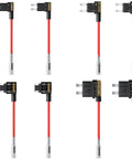 Dash Cam Hardwire Kit With Voltage Indicator 9.8 Ft Power Harness Red ACC Power Yellow Constant Power Black Ground connectors