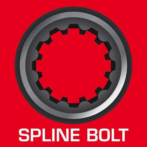 Image showing spline bolt fitting for Eight Piece One Fourth Inch Drive Universal Socket Set With Dual Finish For SAE Metric Hex Six Point Twelve Point E Torx Spline And Square Fasteners Great For Cars Home Garage And DIY Projects All In One Handy Kit.