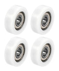 608ZZ Ball Bearing Guide Pulley Roller Round Wheel 8x30x10mm Double Shielded Chrome Steel Bearings GCr15 ABEC 1 Heavy Duty 4 Pack