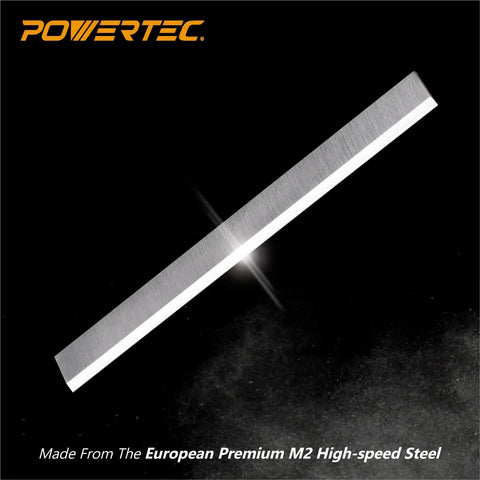 Eight Inch Jointer Knife Replacement Set Three Premium Woodworking Cutting Blades made from M2 High-speed steel.