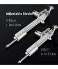 Rock Solid Electric DC Telescopic Linear Actuator Dead Simple Reciprocating Motorized Cylinder with adjustable stroke 3-15cm and 2-8cm.