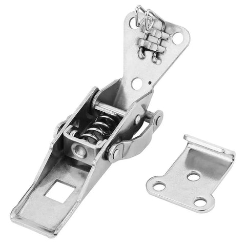 Stainless Steel Spring Loaded Toggle Latch Hasp For Cabinets Boxes Barrels And Mechanical Equipment No Fuss Easy Install