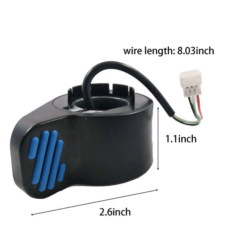 Speedy Finger Throttle For Ninebot ES Series Electric Scooters ES1 ES2 ES3 ES4 ES5 Replacement Part Easy Install Durable Plastic Accelerator Button Precision Throttle Control