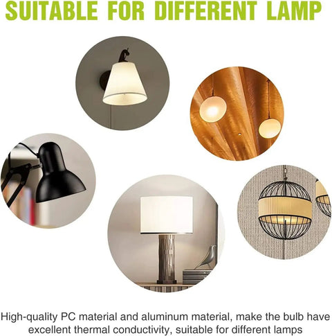 Rechargeable A19 LED Emergency Light Bulbs With 1200mAh Battery Backup in various lamp types