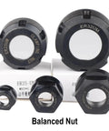 Top Shelf Er25 Collet Chuck Nut For Cnc Milling And Engraving Tools, black oxide finish, various sizes for precision clamping.