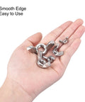 Butterfly Wing Nuts Set For Quick Hand Tightening With 10-24 Thread 304 Stainless Steel 25 Pieces held in hand