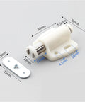 Push To Open Cabinet Catches Magnetic Heavy Duty Latch Lock Hidden Handle White with measurements
