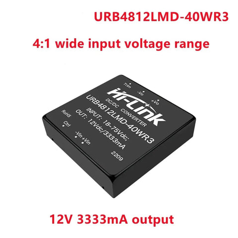 Kickstart Your Setup With This Heavy Duty 40 Watt Dcdc Switching Power Supply Module Featuring True Isolated Conversion And Quick Voltage Tweaks For Frictionless Ev Charging Builds Today, showing URB4812LMD-40WR3 power supply with voltage labels.