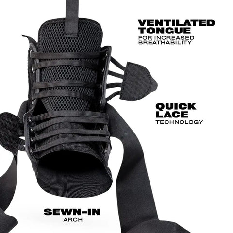 Dope Quick Lace Ankle Brace 2.0 with ventilated tongue and quick lace technology for all sports enthusiasts support, unisex