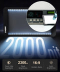 Close-up of Ride Ready 6 Inch LTE 4G Motorcycle GPS Navigation With CarPlay's 2000-nit display and backlight design.