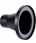 Heavy Duty 2.5 Inch Dust Collection Fittings With Slick Quick Connect Coupler And Tough Steel Port Receivers two pack hose adapter kit viewed at an angle.