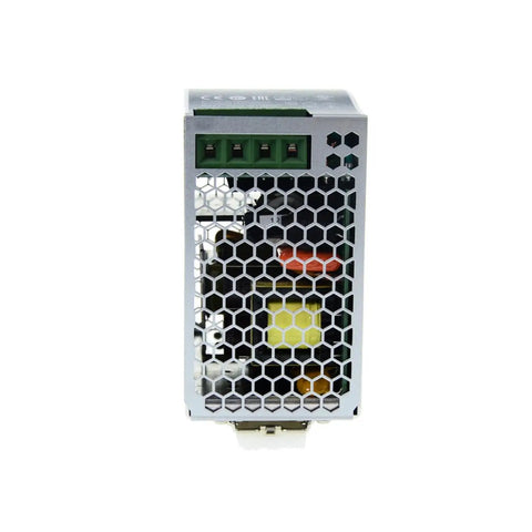 Front view of Three Phase DIN Rail Power Supply 240W 24V 10A built for tough industrial control systems with low harmonic current and rock-solid reliability.
