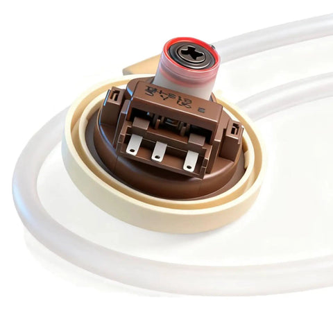 Washer Pressure Switch And Water Level Sensor Replacement for Samsung LG, includes sensor, hose, clamp, fixes 1E 4C OE errors