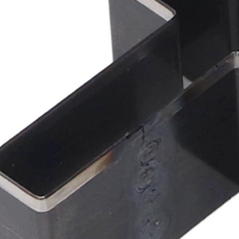 Close-up of Crossed Shape Hollow Punch Cutter Die Set For Leather Crafting, showing durable alloy steel edge.