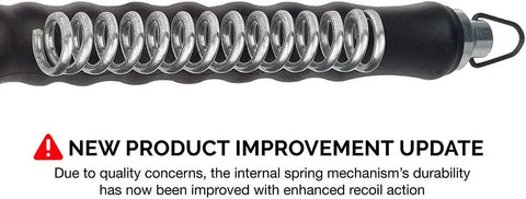 Automatic Rebar Wire Twister Tool Updated Model Built Tough With Reinforced Spring For Smooth Recoil And Fast Reload Ergonomic Rubber Handle For Easy High Strength Wire Tie Twisting On Rebar Projects black handle with reinforced spring