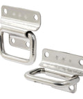 4 Piece Stainless Steel Foldable Chest Handles 2 Inch With Screws For Toolbox Doors And Chests, Rust Resistant Durable Pull Handles