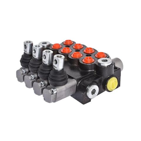 High efficiency hydraulic directional valve with spring return for heavy-duty projects, 11 GPM flow, 3625 PSI relief, SAE ports.