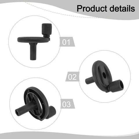 Table Saw Handwheel Replacement Round Handwheel With Revolving Knob Handle Fits DW745 DWE7480 DCS7485B details