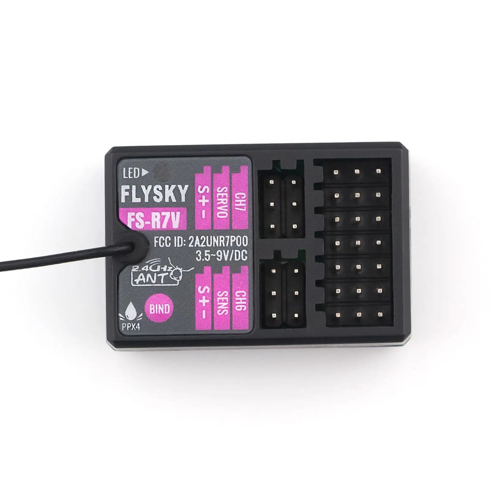 R7v Flysky FS-R7V Receiver 2.4GHz, Easy Bind, Rock Solid Signal