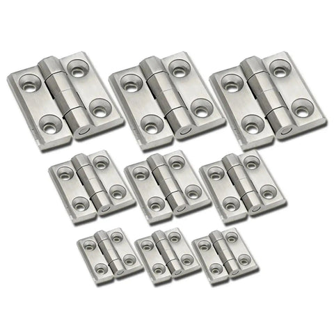 Heavy Duty 304 Stainless Steel Corner Door Hinge for Industrial Equipment and Cabinets, 50x50 mm, corrosion resistant hardware