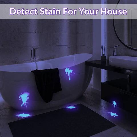 Portable UV Flashlight Blacklight With White And Ultraviolet Light For Pet Urine Stain Detection On Carpets And Fabrics Bed Bug Inspector ID Check Leak Spotter Resin And Currency Verification