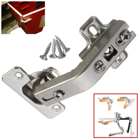Two Pack Corner Cabinet Door Hinges Set 135 Degree Hinges With Plates And Screws For Kitchen Cabinets And Furniture Hardware
