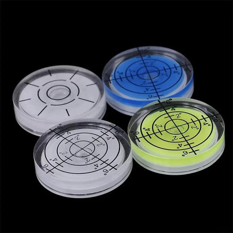 Round Bubble Level Vial 32 x 7 mm For Acrylic Spirit Level And Measuring Layout Tools, precision circular bubble, mixed colors