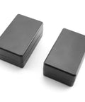 Waterproof Electrical Junction Box Set Built Tough With Durable ABS Plastic For DIY Projects And Power Supplies, Weatherproof Dustproof Enclosures, 3.15 x 1.97 x 1.38 In, Snap Ring Design For Clean Safe Cable Runs; two black boxes