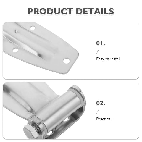 Heavy Duty Stainless Steel Door Hinges For Cargo Containers And Trailers Built Tough For Marine Use Rear Door Replacement Hinge 8x3.8x1 Inches Smooth Operation High Durability Minimal Wear close-up, easy install